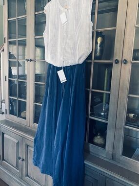 SPLENDID Angie Dark Indigo Wide Leg Pants. NWT. M.